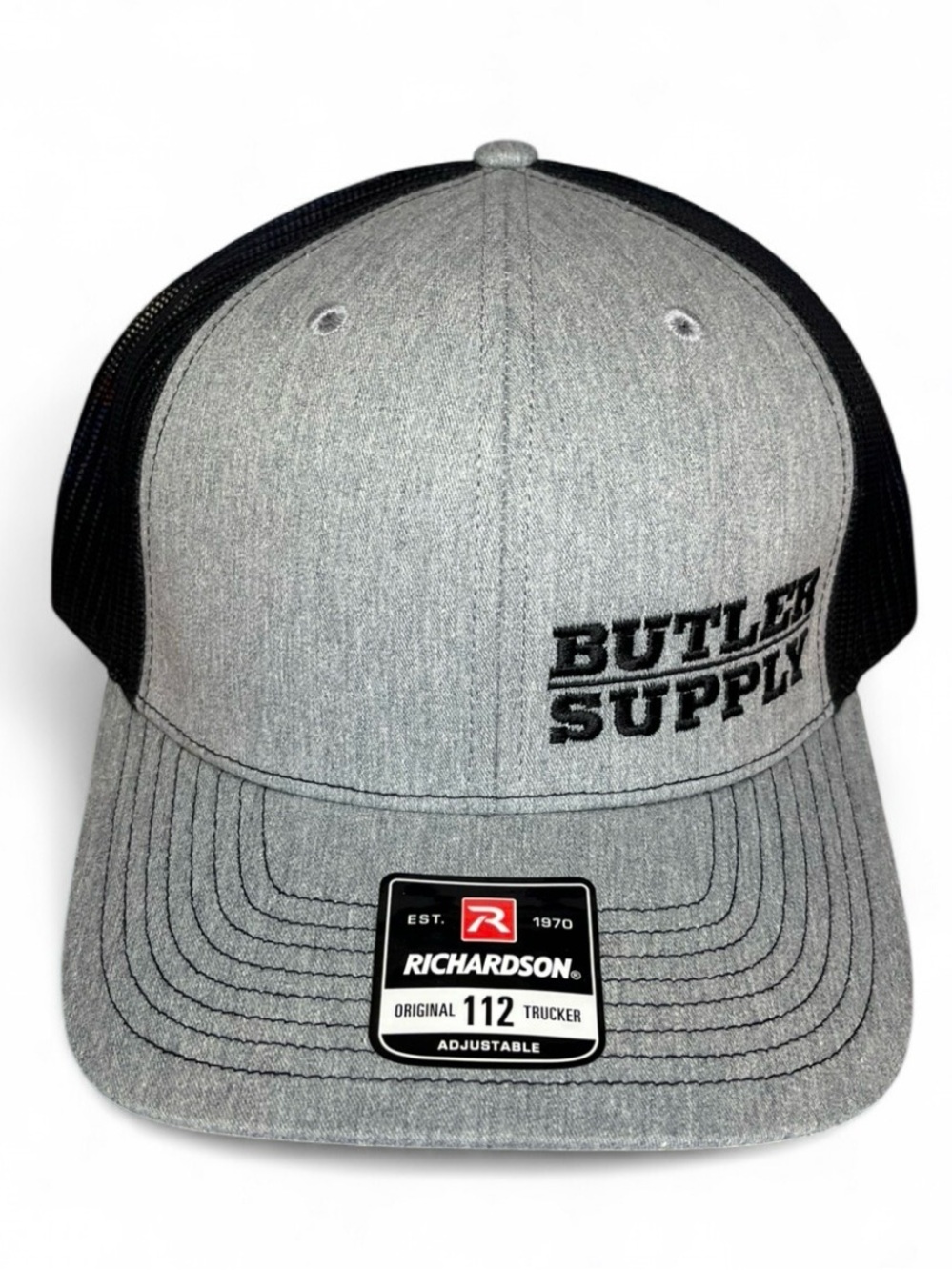 Snap On Richardson 112 Trucker Mesh Adjustable Snapback Hat Cap Gray Black Men’s